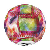 Abstrakte grüne, rote Tapete Baseball (Rückseite)