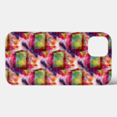 Abstrakte grüne, rote Tapete Case-Mate iPhone Hülle (Rückseite (Horizontal))