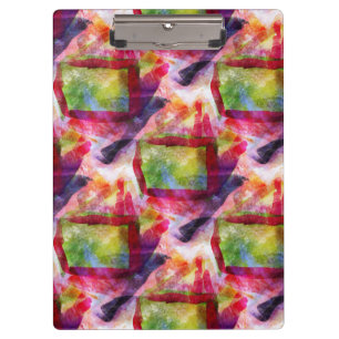 Abstrakte grüne, rote Tapete Klemmbrett