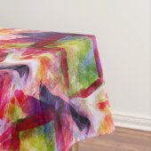 Abstrakte grüne, rote Tapete Tischdecke (Beispiel)