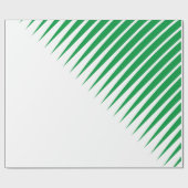 Abstrakte grüne Spikes Palm Blätter Muster Weiß Geschenkpapier (Flach)