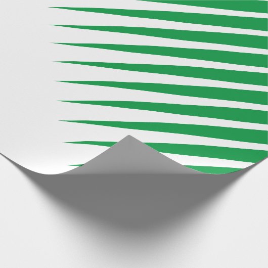 Abstrakte grüne Spikes Palm Blätter Muster Weiß Geschenkpapier (Ecke)