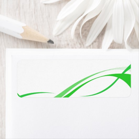 Abstrakte grüne Swoosh-Linien (Insitu)