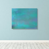 Abstrakte grüne und Lila Ruhe Leinwanddruck (Insitu (Holzboden))