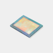 Abstrakte grüne und Lila Ruhe Post-it Klebezettel (angewinkelt)