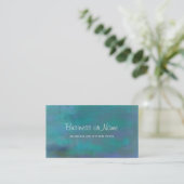 Abstrakte grüne und Lila Ruhe Visitenkarte (Stehend Vorderseite)