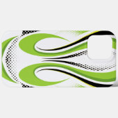 Abstrakte, grüne und schwarze Kurve Case-Mate iPhone Hülle (Rückseite (Horizontal))
