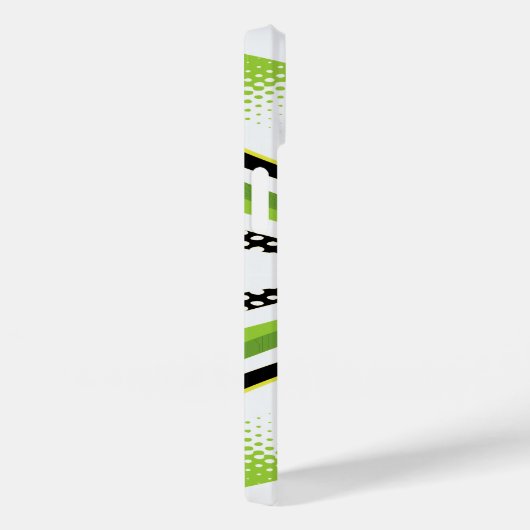 Abstrakte, grüne und schwarze Kurve Case-Mate iPhone Hülle (Rückseite / Rechts)