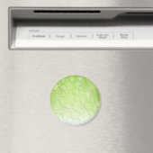 Abstrakte grüne und weiße Herzen Magnet (In Situ (Geschirrspüler))