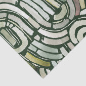 Abstrakte grüne Wasserfarbenpfade Papier (Detail)