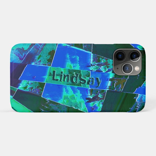 Abstrakte grüne Weideflächen und blauer Himmel, ei Case-Mate iPhone Hülle (Rückseite (Horizontal))