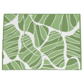 Abstrakte Grünform Geschenktasche Große Geschenktüte (Vorderseite)