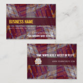 Abstrakte Grunge BiG Business Card Visitenkarte (Vorne/Hinten)