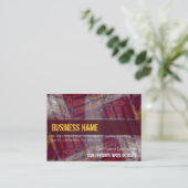 Abstrakte Grunge BiG Business Card Visitenkarte (Stehend Vorderseite)