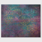 Abstrakte Grunge-Goldtexte Geschenkpapier (Flach)