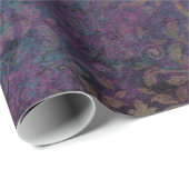 Abstrakte Grunge-Goldtexte Geschenkpapier (Rolleneckpunkt)