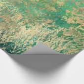 Abstrakte Grunge-Goldtexte Geschenkpapier (Ecke)