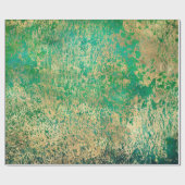 Abstrakte Grunge-Goldtexte Geschenkpapier (Flach)