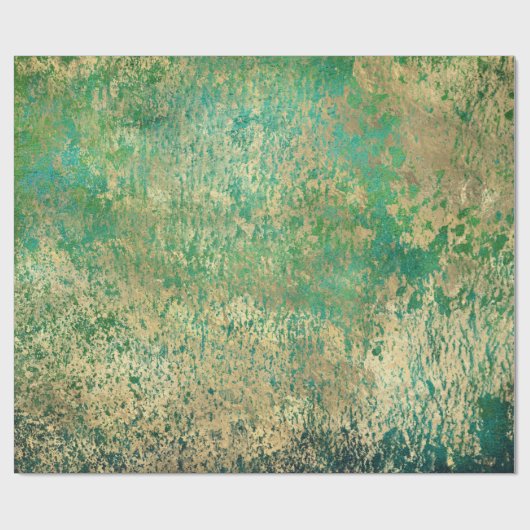 Abstrakte Grunge-Goldtexte Geschenkpapier (Flach)