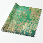 Abstrakte Grunge-Goldtexte Geschenkpapier (Ungerollt)