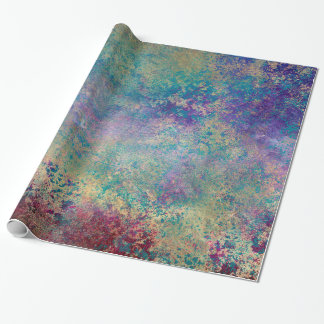 Abstrakte Grunge-Goldtexte Geschenkpapier