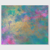 Abstrakte Grunge-Goldtexte Geschenkpapier (Flach)