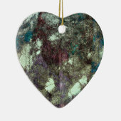 Abstrakte Grunge Grafikdesign-Kunst in Rot-Blau Keramikornament (Rechts)