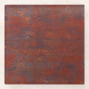 Abstrakte grunge rostige Textur: realistisches Stu Glasuntersetzer