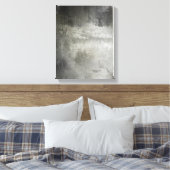 abstrakte Grunge schwarz-weiß strukturiert Leinwanddruck (Insitu (Schlafzimmer))