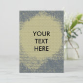 Abstrakte Grunge Tetxure Blank Einladung (Stehend Vorderseite)