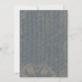 Abstrakte Grunge Tetxure Blank Einladung (Rückseite)