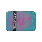 Abstrakte Grunge-Textur mit individuellem Namen Badematte (Vorderseite)