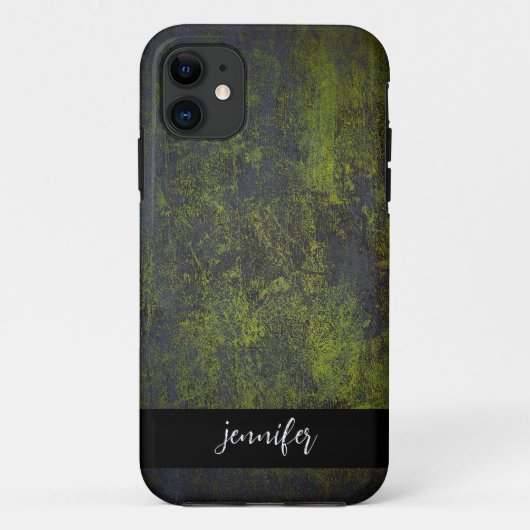 Abstrakte Grunge-Textur mit individuellem Namen Case-Mate iPhone Hülle (Rückseite)