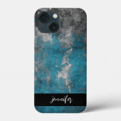 Abstrakte Grunge-Textur mit individuellem Namen Case-Mate iPhone Hülle (Rückseite)