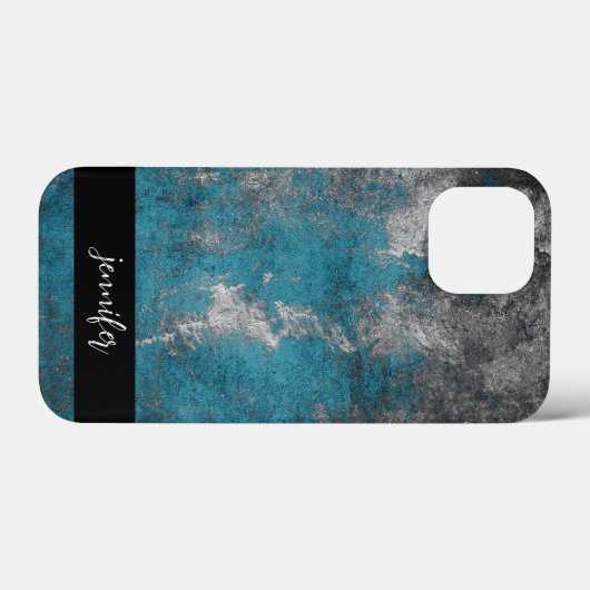 Abstrakte Grunge-Textur mit individuellem Namen Case-Mate iPhone Hülle (Rückseite (Horizontal))