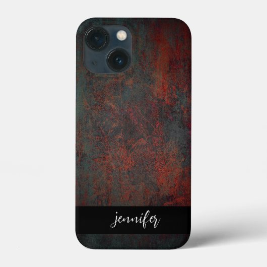 Abstrakte Grunge-Textur mit individuellem Namen Case-Mate iPhone Hülle (Rückseite)