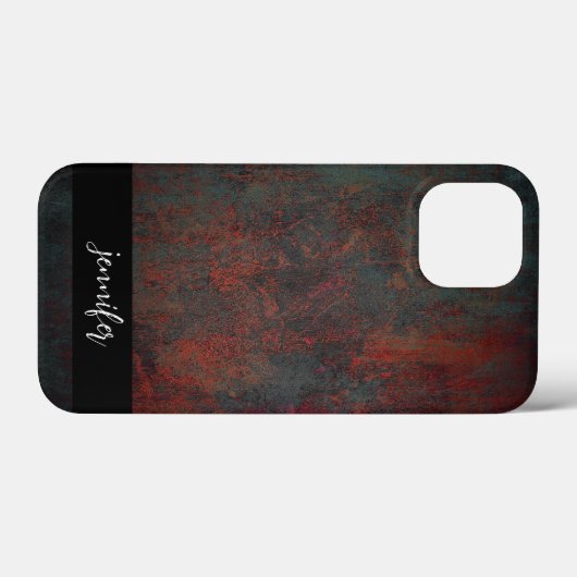 Abstrakte Grunge-Textur mit individuellem Namen Case-Mate iPhone Hülle (Rückseite (Horizontal))