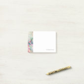 Abstrakte Grunge-Textur mit Wasserfarbe Post-it Klebezettel (Auf Schreibtisch)