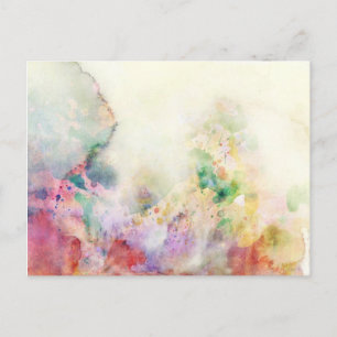 Abstrakte Grunge-Textur mit Wasserfarbe Postkarte
