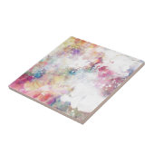 Abstrakte Grungebeschaffenheit mit Watercolorfarbe Fliese (Seite)