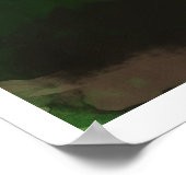 Abstrakte Grüngebirge Poster (Ecke)