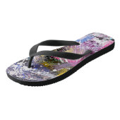 Abstrakte, grungelige Farbe Badesandalen (Schrägansicht)