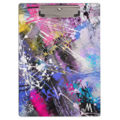 Abstrakte, grungelige Farbe Klemmbrett (Vorderseite)