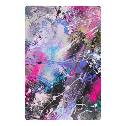 Abstrakte, grungelige Farbe Mini Klemmbrett (Rückseite)