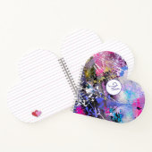 Abstrakte, grungelige Farbe Notizblock (Innenseite)