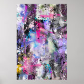 Abstrakte, grungelige Farbe Poster (Vorne)