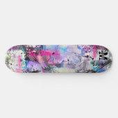 Abstrakte, grungelige Farbe Skateboard (Horizontal)