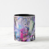 Abstrakte, grungelige Farbe Tasse (Zentrum)