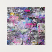 Abstrakte, grungelige Farbe Wandteppich (Vorderseite (Horizontal))