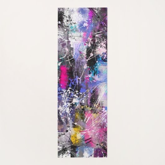 Abstrakte, grungelige Farbe Yogamatte (Rückseite)